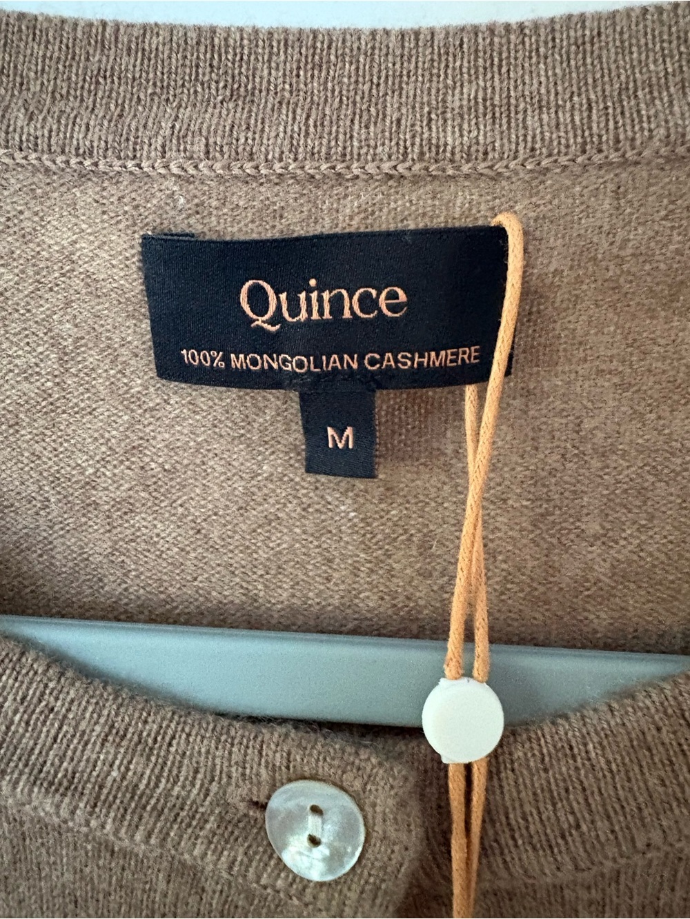 Quince Button-Front Mongolian Cashmere Cardigan Sweater - Picture 4 of 6